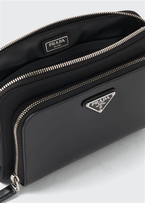 mens crossbody bag prada|Prada men's bag price.